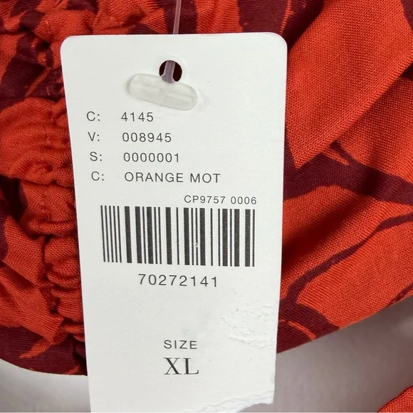 Anthropologie Two-Piece Set Beaded Bandeau Tie Front Top & Smocked Mini Skirt XL - Picture 8 of 11